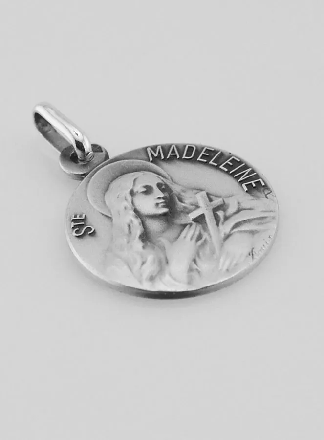 Hanger Heilige Maria Magdalena Massief Zilver - 18mm (pic 3)