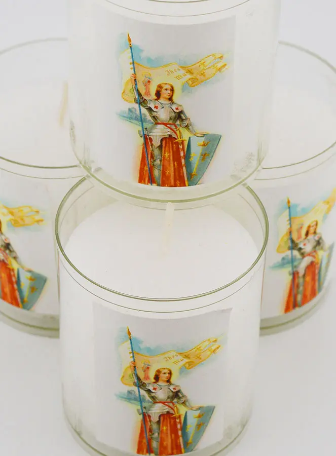 4 Votief Kaarsen Heilige Jeanne d'Arc (pic 4)