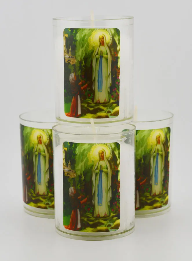 4 Offer Kaarsen Onze Lieve Vrouw van Lourdes (pic 1)