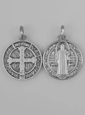 Hanger Benedictus Echt Zilver - 10mm (pic 2)