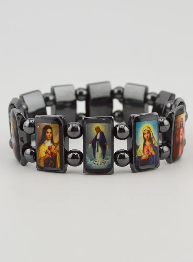 Heiligen Armband Beschermheilige - Hematiet Zwart (pic 4)