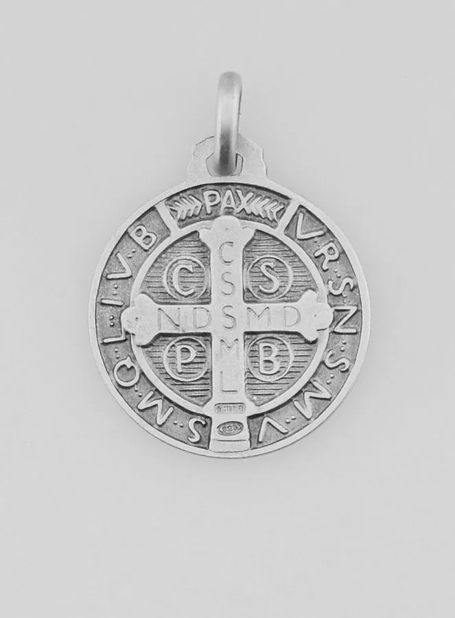 Benedictus Medaille 925 Sterling Zilver - 18mm (pic 3)