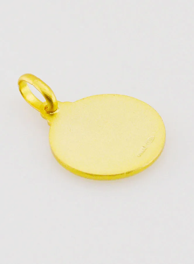 Medaille Heilige Jozef Verguld - 14mm (pic 4)