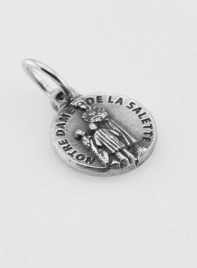 Hanger Onze Lieve Vrouw van La Salette Metaal Zilverkleurig - 12mm (pic 3)