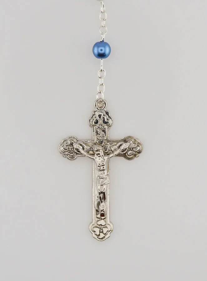 Rozenkrans Lourdes Parelmoer Parels in Juwelen Doosje (pic 3)