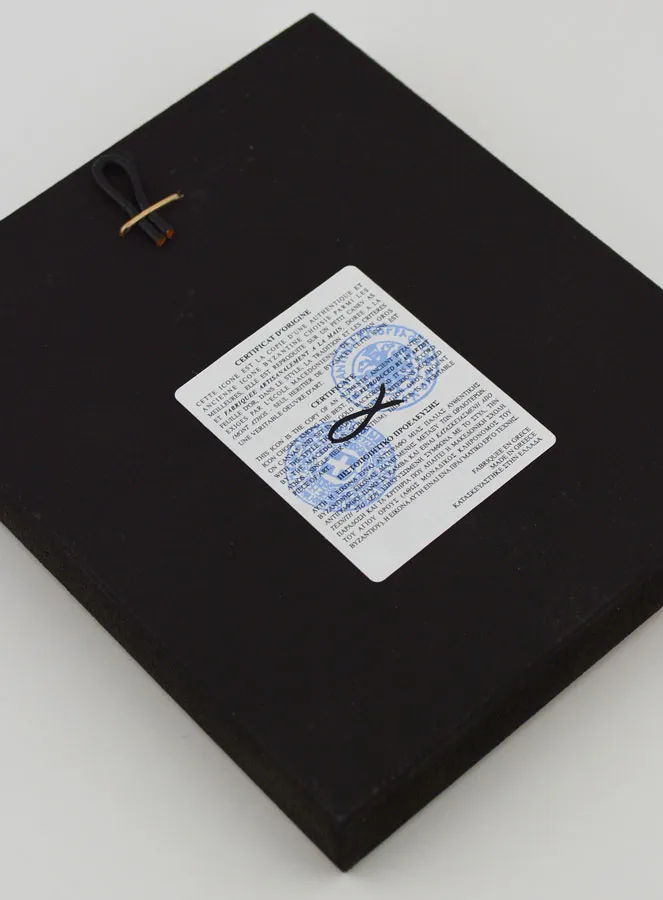 Icoon Moeder Gods van Vladimir - Bladgoud - 12 cm (pic 4)