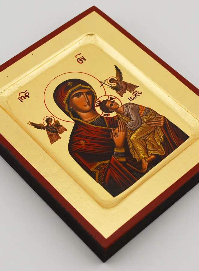 Icoon Maria Altijd Durende Bijstand - Verguld - 12X10 cm (pic 3)
