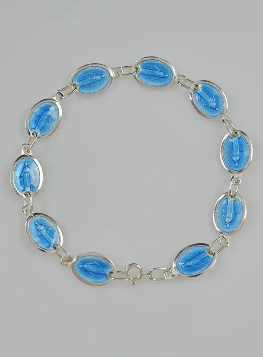 Religieuze Armband Maria Wonderdadige Medailles 15mm - Echt Zilver (pic 2)