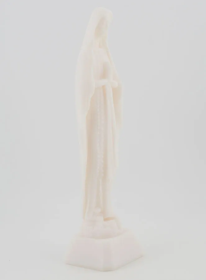 Beeldje Onze Lieve Vrouw van Lourdes van Albast - 16 cm (pic 3)