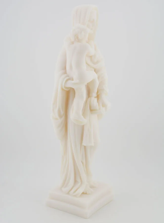 Albasten Beeld Maria met Kind Jezus - 25 cm (pic 3)