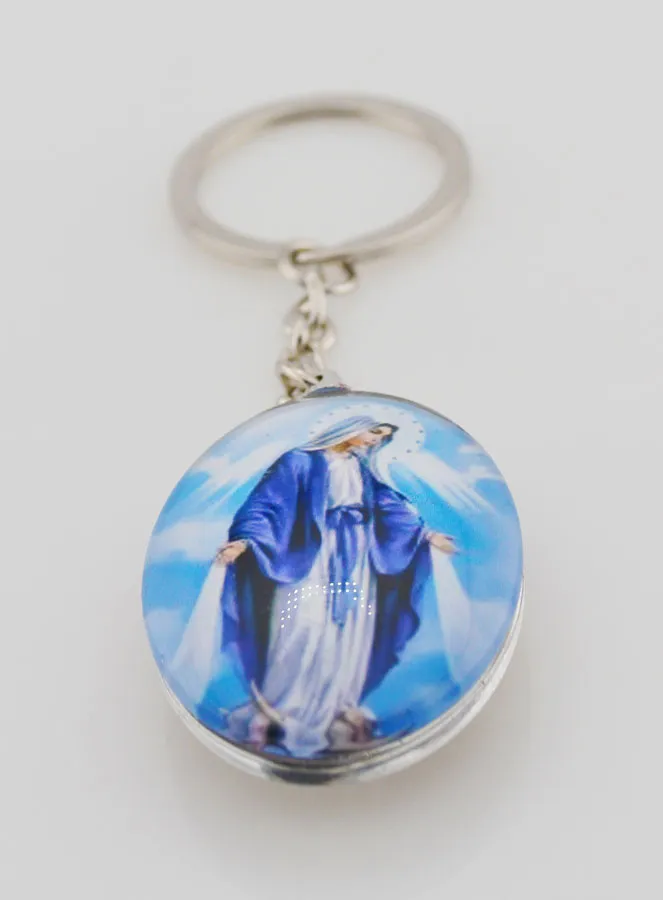 Sleutelhanger Maria Wonderdadige Souvenir van Lourdes - 2,5cm (pic 3)