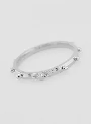 Bid Ring Zilverkleurig - Maat 64