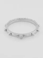 Bidring Zilverkleurig - Maat 57