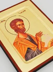 Byzantijnse Icoon Heilige Jozef met Duiven - 17 cm