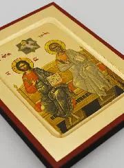 Icoon Grieks Byzantijns Heilige Drievuldigheid - 17 cm