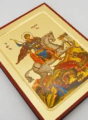 Byzantijnse Icoon Heilige Georges - Sint Joris - 23 cm
