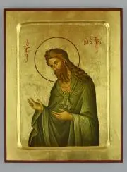 Byzantijnse Icoon Heilige Johannes de Doper - 22 cm