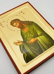 Byzantijnse Icoon Heilige Johannes de Doper - 22 cm