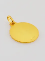 Medaille Onze Lieve Vrouw van Lourdes Verguld - 18mm