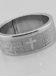 Religieuze Ring Gebed Onze Vader (Frans) - Maat 54