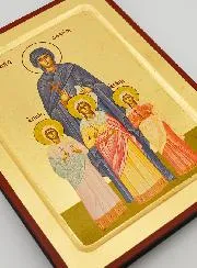 Byzantijnse Icoon Heilige Sophia - 22 cm