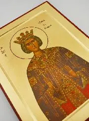 Byzantijnse Icoon Heilige Catharina van Alexandrië - 30 cm