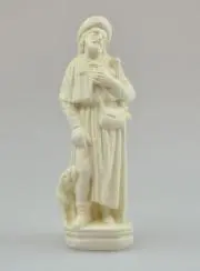 Beeld Heilige Rochus (St. Roch) Handgemaakt - 10 cm
