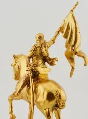 Beeld Heilige Jeanne d'Arc Handgeschilderd - 18 cm