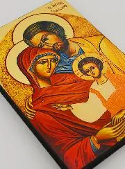 Icoon Byzantijns Heilige Familie - 20 cm