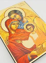 Grieks-Byzantijnse Icoon Heilige Familie - 25 cm