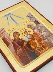 Byzantijnse Icoon Heilige Familie van Nazareth - 22 cm