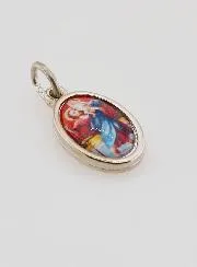 Medaille Heilige Christoffel Zilverkleurig - 14 mm