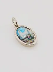 Medaille Onze Lieve Vrouw van Fatima Zilverkleurig - 14mm
