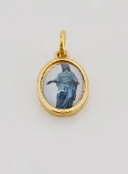 Hanger Onze Lieve Vrouw van de Zwarte Madonna Goudkleurig - 14 mm