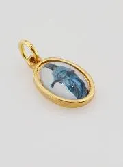 Hanger Onze Lieve Vrouw van de Zwarte Madonna Goudkleurig - 14 mm