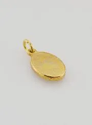 Medaille Onze-Lieve-Vrouw van Lourdes Goudkleur - 14 mm