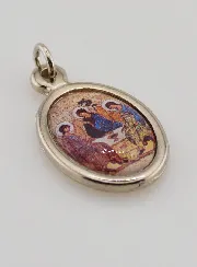 Medaille Heilige Drievuldigheid Zilverkleurig - 22 mm