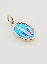 Medaille Maria Wonderdadige Zilverkleurig - 14mm