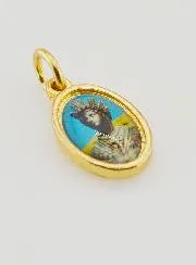 Hanger Onze Lieve Vrouw van La Salette Goudkleurig - 14 mm