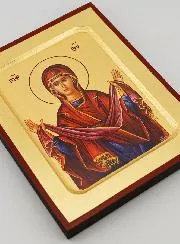 Icoon Byzantijns Onze Lieve Vrouw van Bescherming - 17 cm
