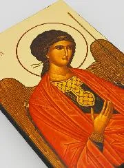 Byzantijnse Icoon Heilige Aarts Engel Michaël Rood - 20 cm