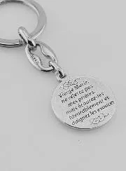 Sleutelhanger Maria Wonderdadige Zilverkleurig