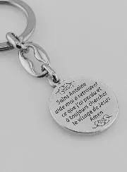 Sleutelhanger Heilige Antonius Zilverkleurig