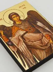 Byzantijnse Icoon Heilige Aartsengel Michael Grijs - 12 cm