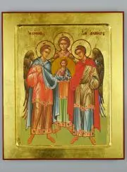 Byzantijnse Icoon De heilige Aartsengelen van God - 30 cm