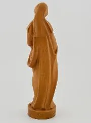 Beeld Maagd Maria met Kind Jezus - Renaissance - Kleur Hout - 16 cm