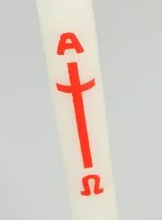 Doop Kaars - Alpha Omega - 30cm