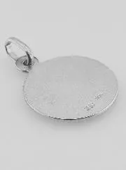 Zilveren Hanger Heilige Josef en Jezus Kind - 19 mm
