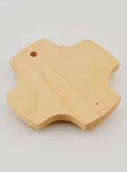 Kruis Kind van Esdoorn Hout - Beschermengel Glas