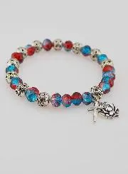 Tientje Armband Kristal en Zilver Kralen
